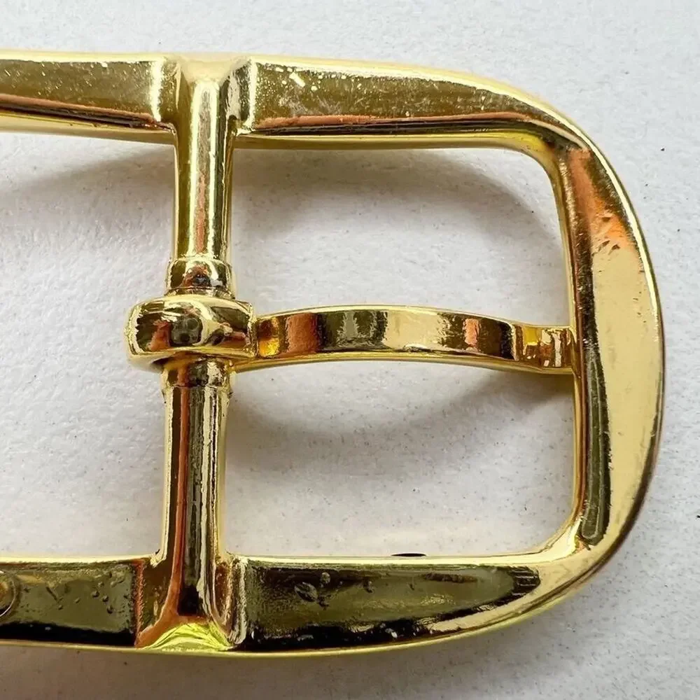 Vintage Gold Tone Simple Basic Belt Buckle for up to 1 Inch Belt